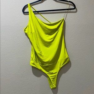 Neon Lime Green One-hand Body Suit